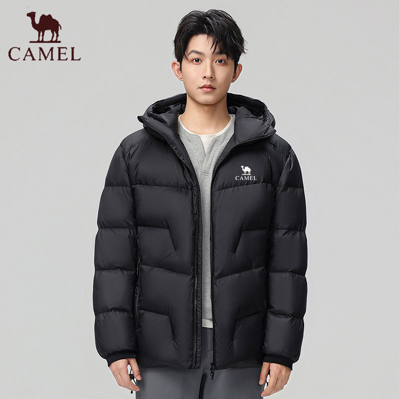 骆驼日记户外羽绒服连帽加厚防风保暖情侣款面包外套冬季外套