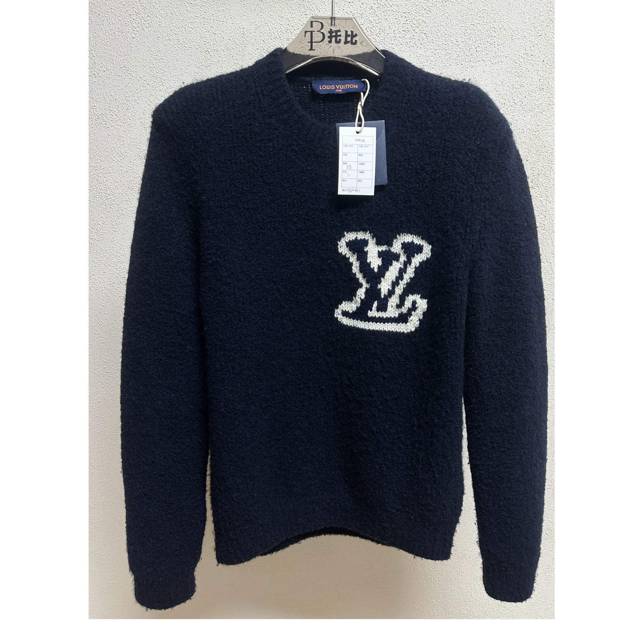 未使用 LouisVuitton/路易威登 泰迪标语套头毛衣  M码/2512231