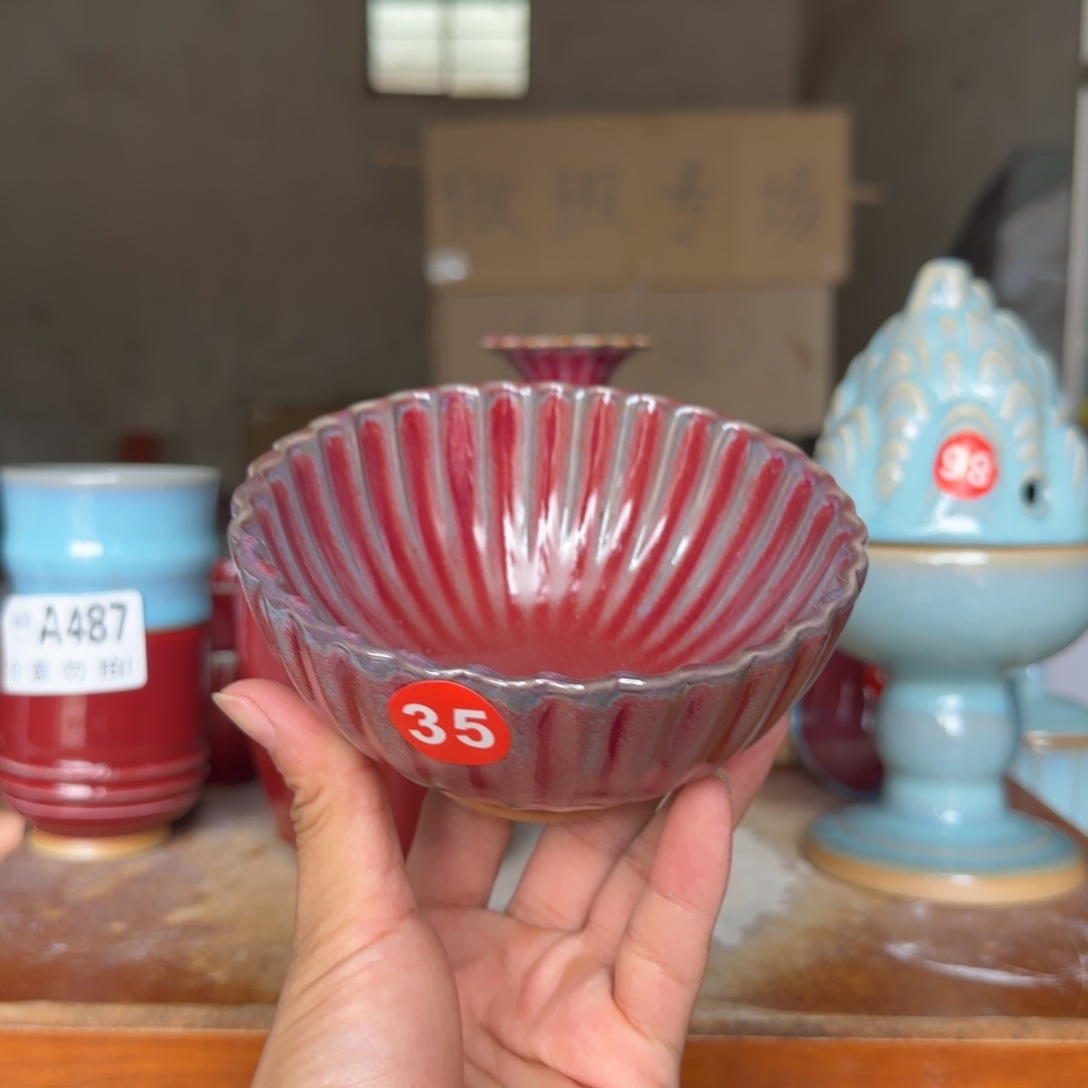 摆件郑家钧瓷摆件微瑕