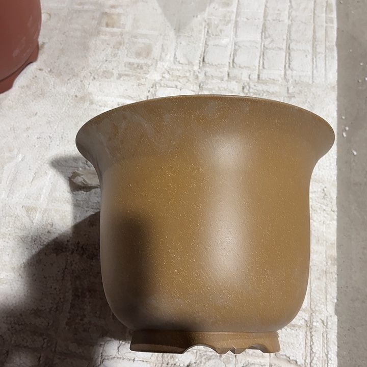 紫砂花盆微瑕新款金钟青段