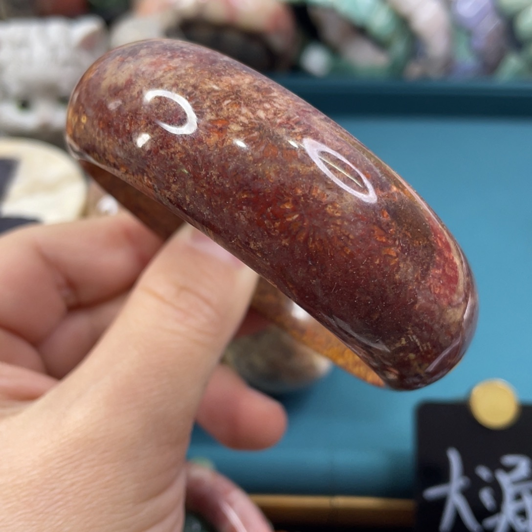 未镶嵌手镯硅化玉