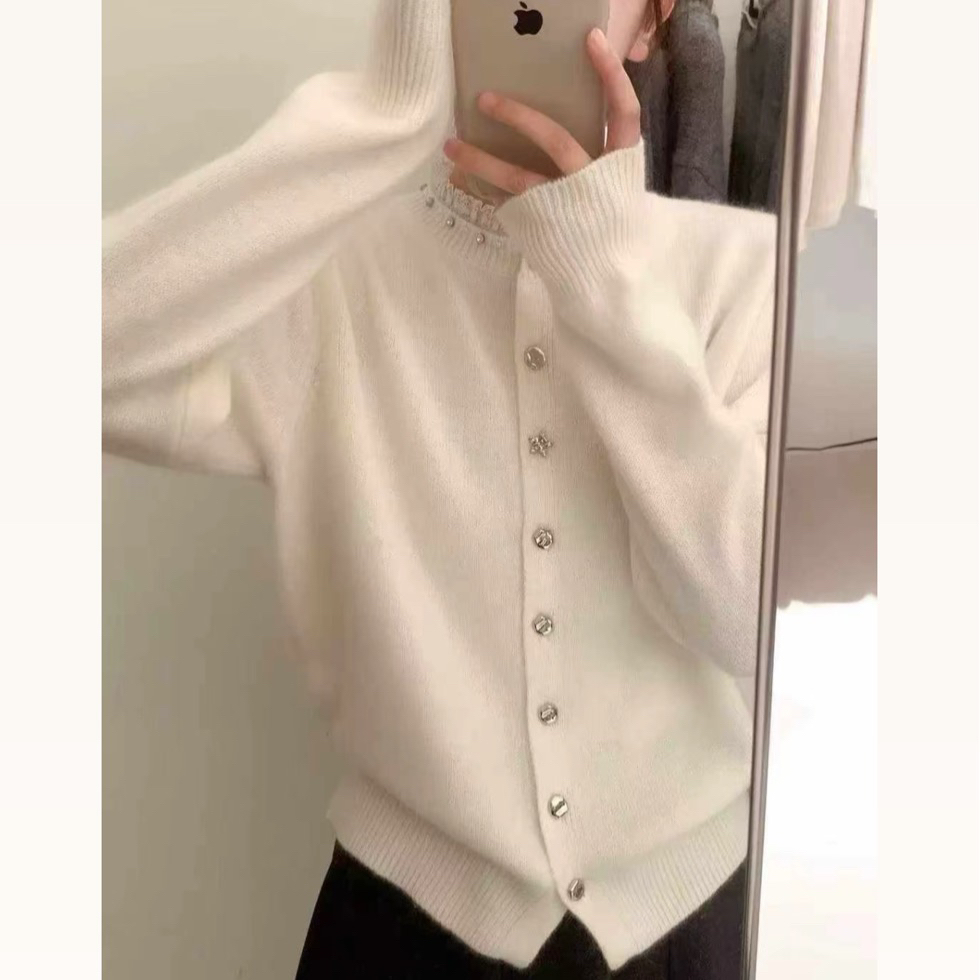 【大霏二店】轻奢100% 羊毛高定小香精品毛衣洋气可外穿精致内搭