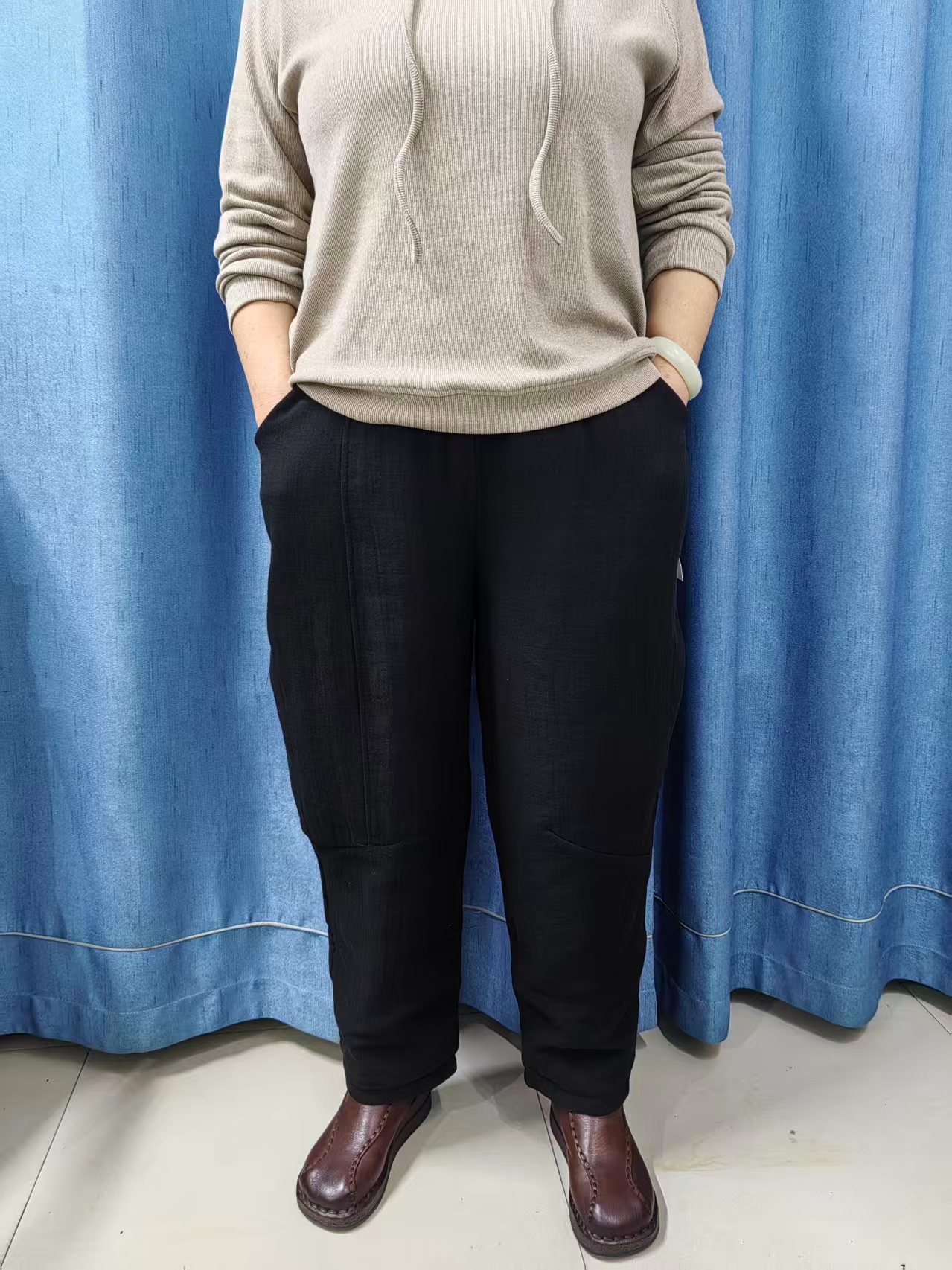 【女人空间】秋冬休闲加棉裤子