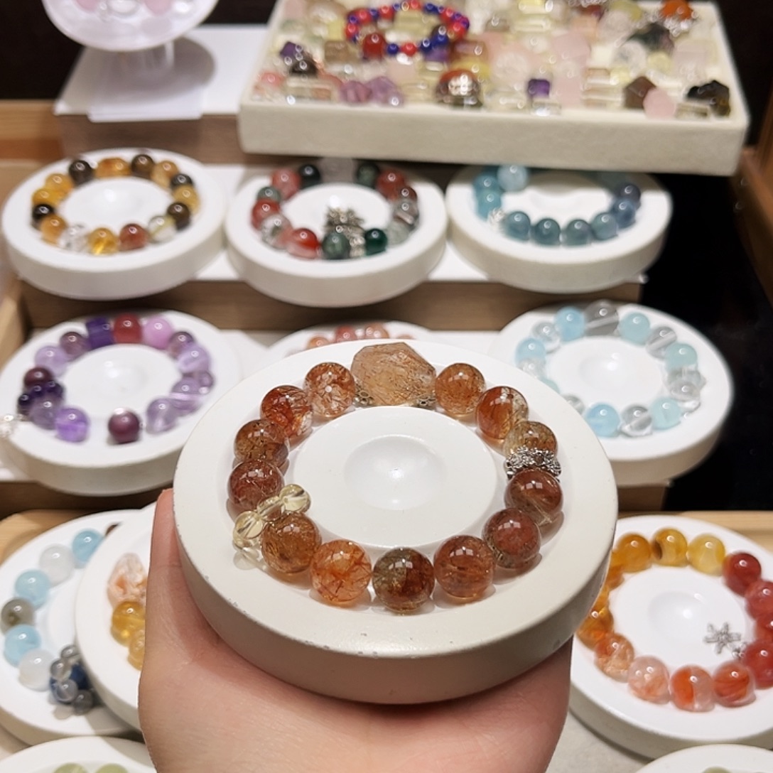 愚***爱未镶嵌水晶手链天然水晶