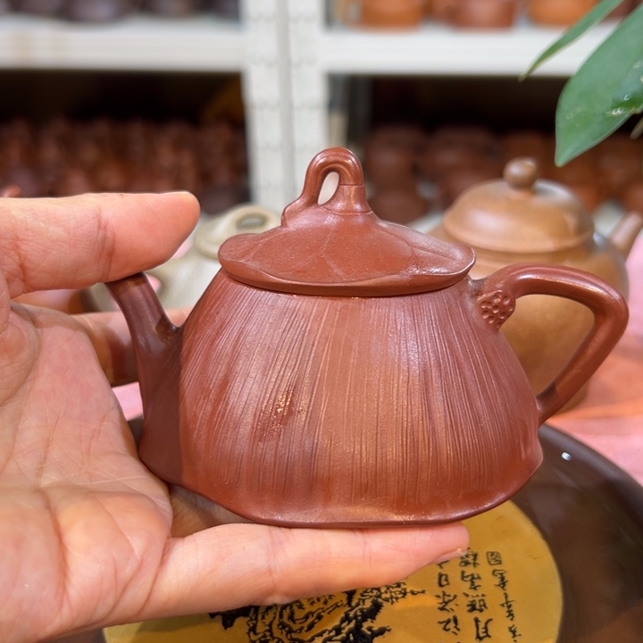 茶壶紫砂莲子壶160c c