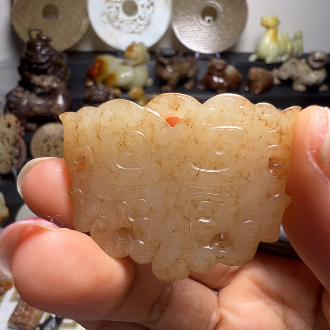 和田玉挂件未镶嵌阿*