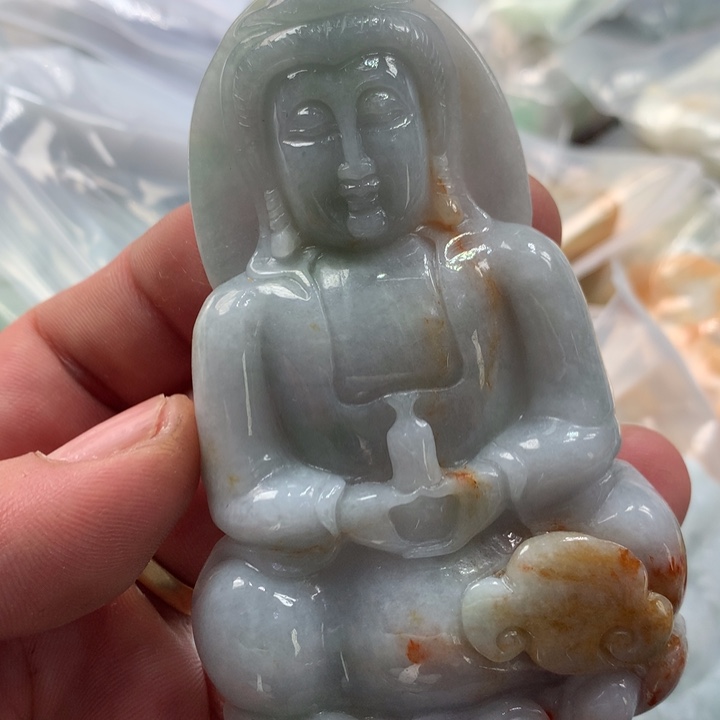 翡翠未镶嵌颈饰保真天然a货翡翠