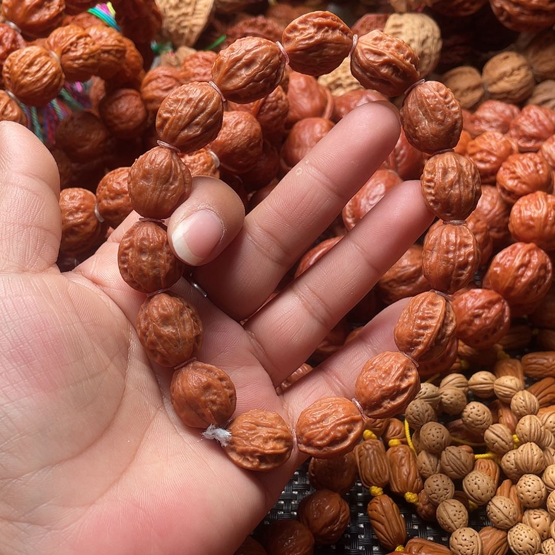 喜***徐文玩核桃手串金蟾背