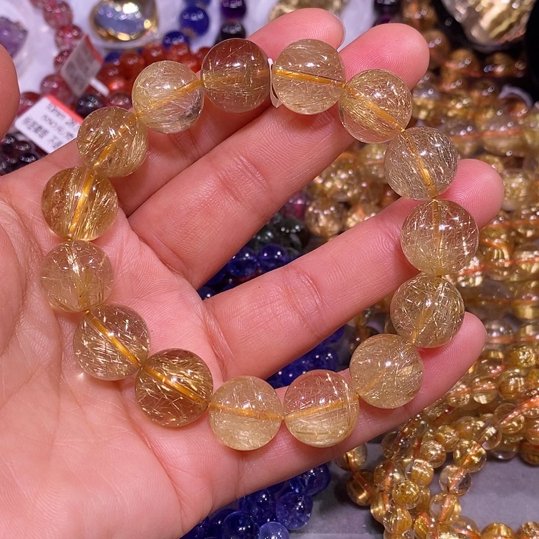 未镶嵌手链水晶金发晶14