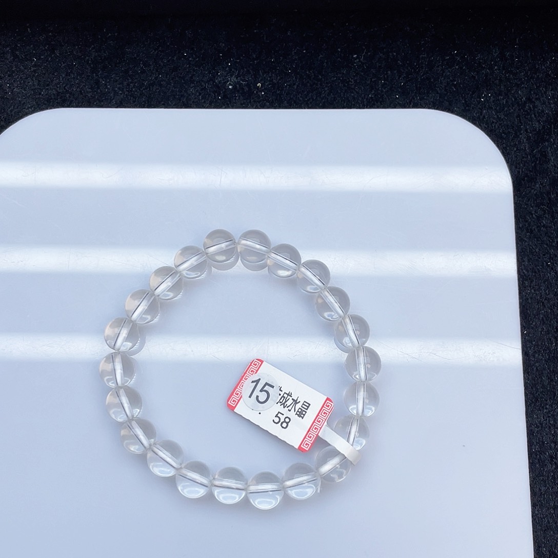 水晶手链未镶嵌白水9mm+