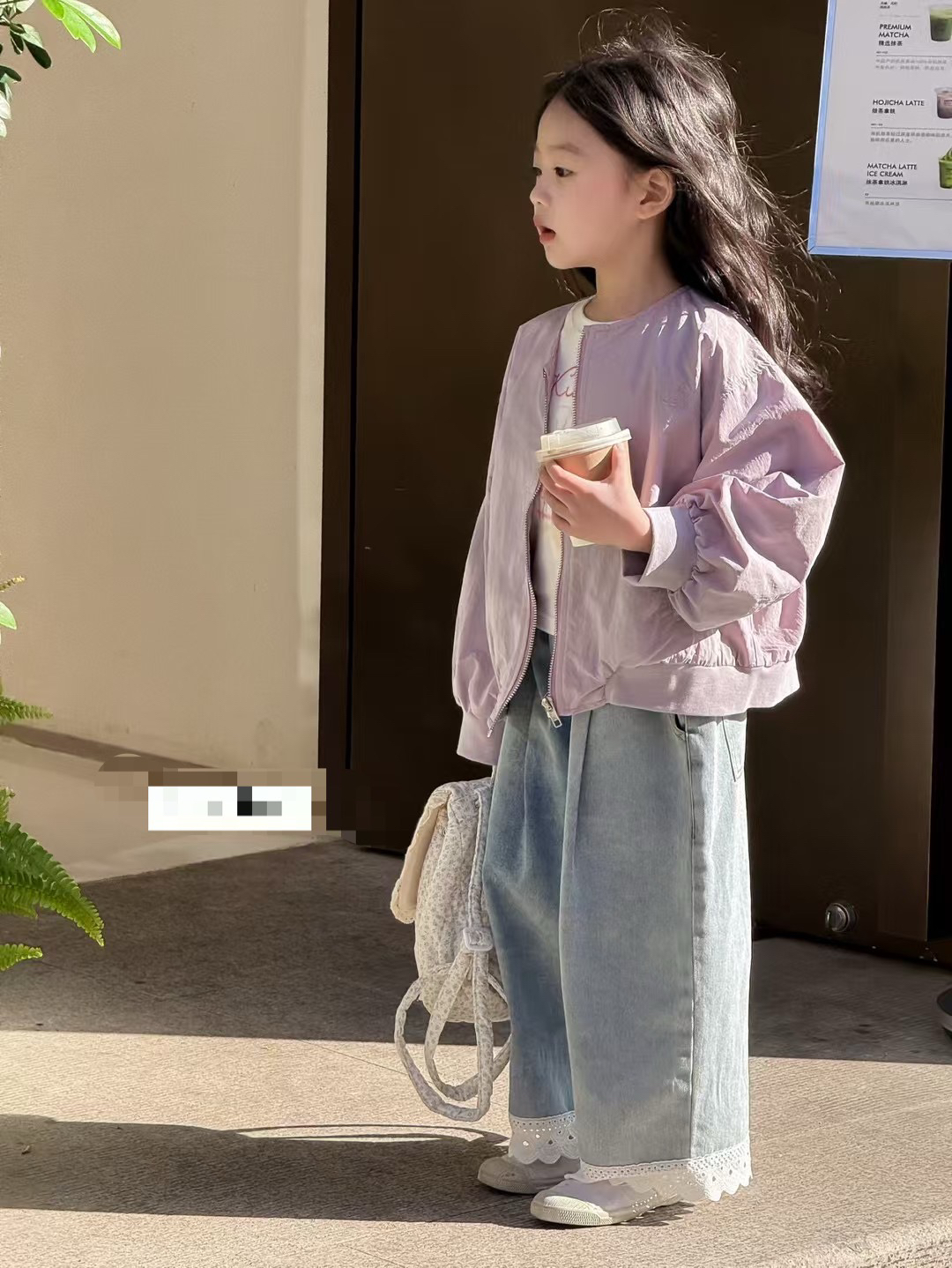 2号春夏季韩版休闲风女纯色春夏季套装女童上衣夹洋气