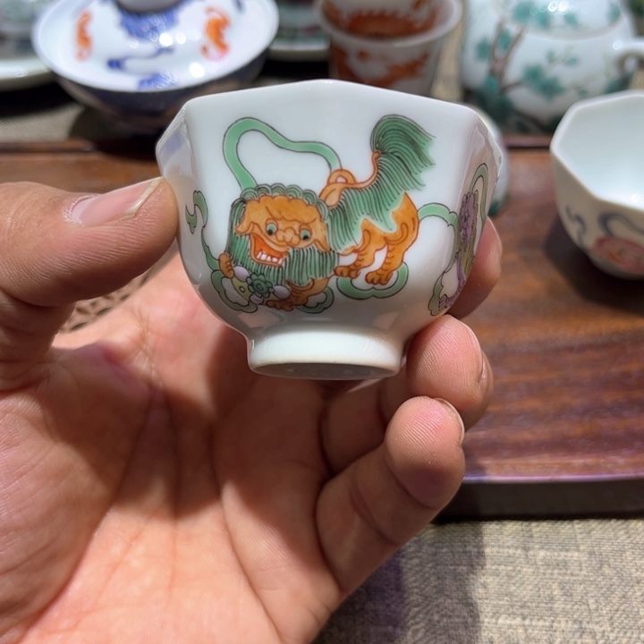 纯手绘精品盖碗杯