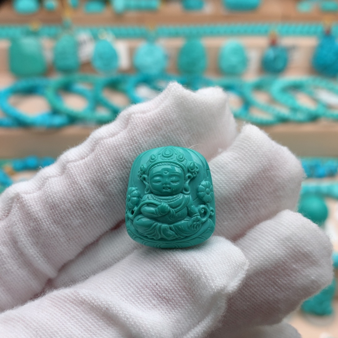 绿松石未镶嵌珠宝奇石19mm