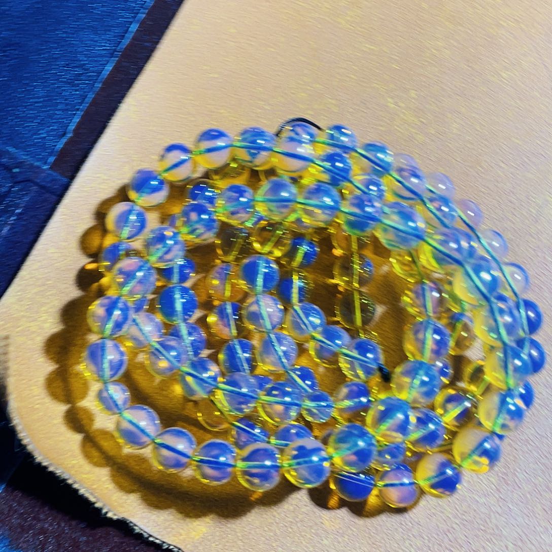 蓝珀裸石未镶嵌异色珀8加108