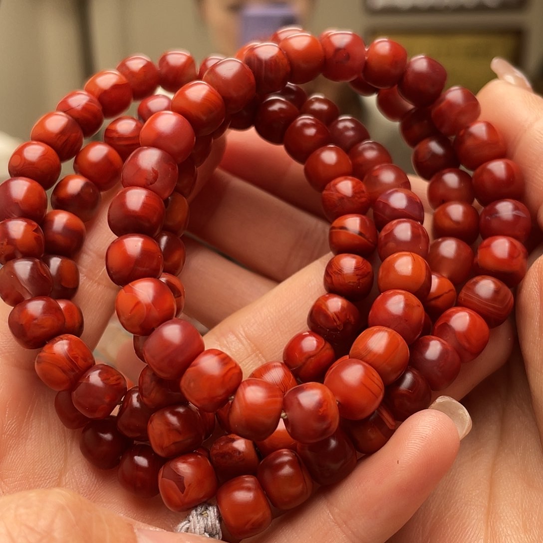 南红玛瑙手链未镶嵌