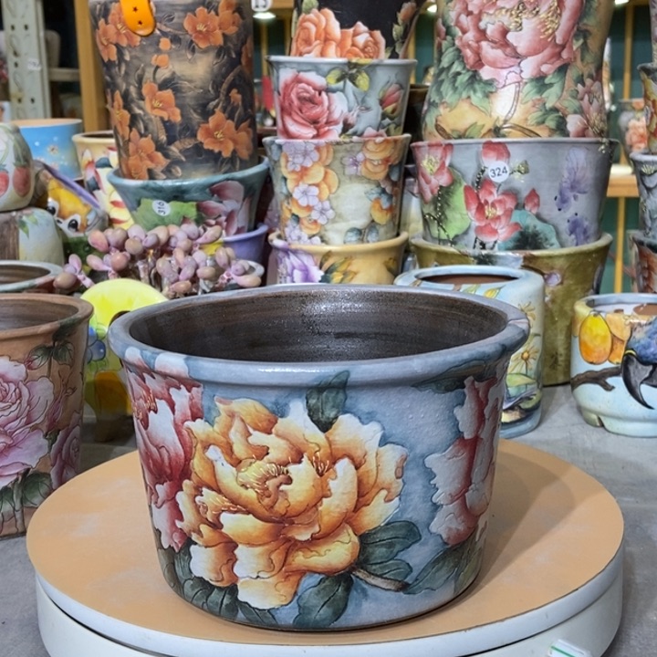 红陶景德镇艺术手绘作品