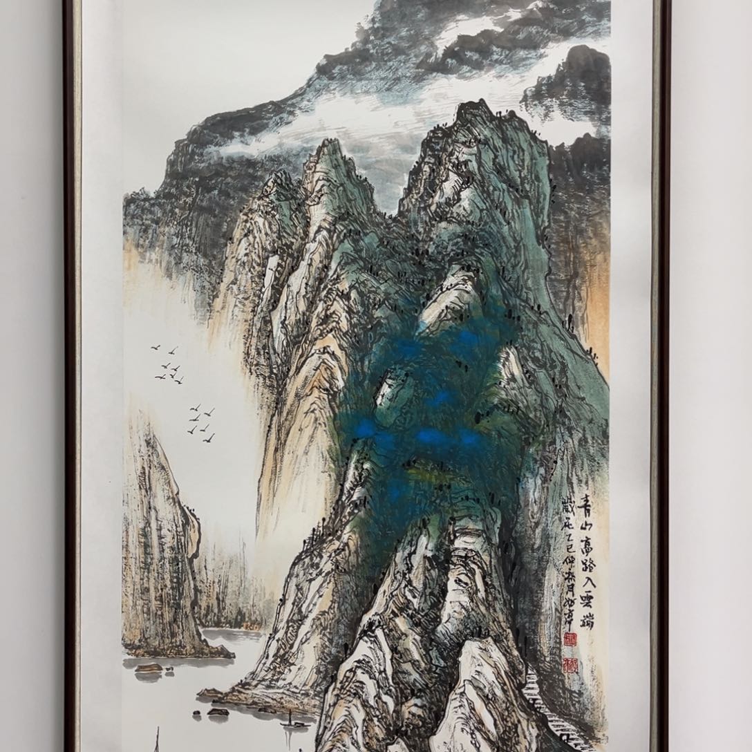 国画艺术家真人手绘