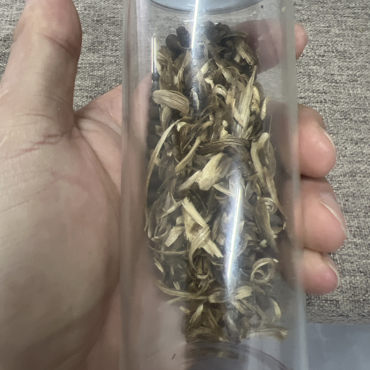 沉香DF沉香算盘SPD沉香碎屑08玻璃罐