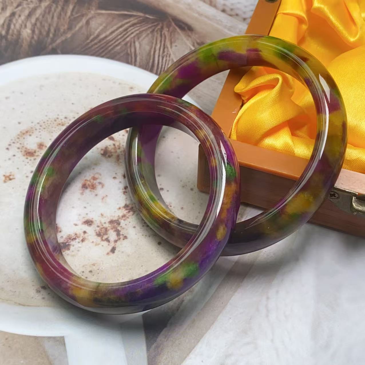 紫彩苏常规手镯/时尚多样性——奇石