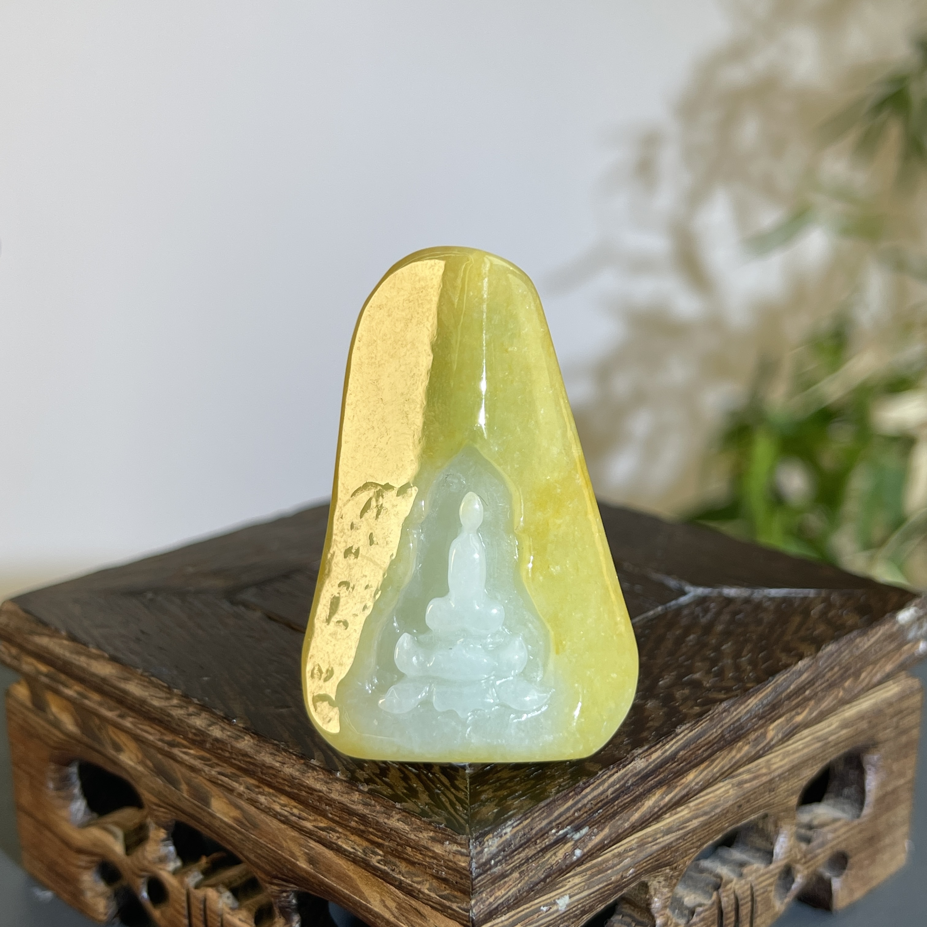 JTW16-36  天然缅甸A货翡翠  悟道