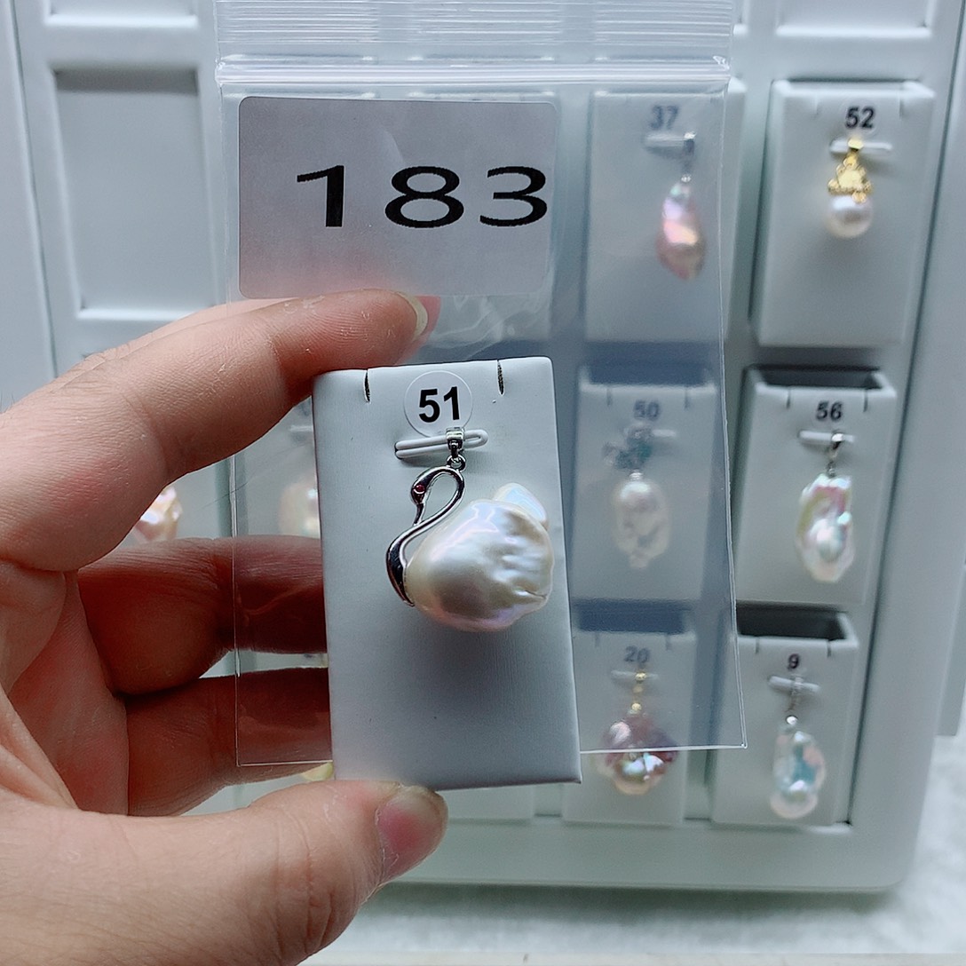 淡水珍珠吊坠(不含链)合金