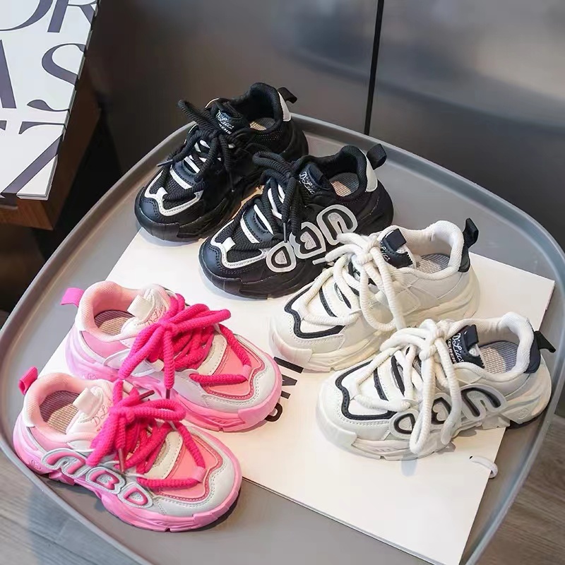 【米果妈】冬季新款儿童二棉保暖炸街韩版时尚休闲老爹鞋X11528