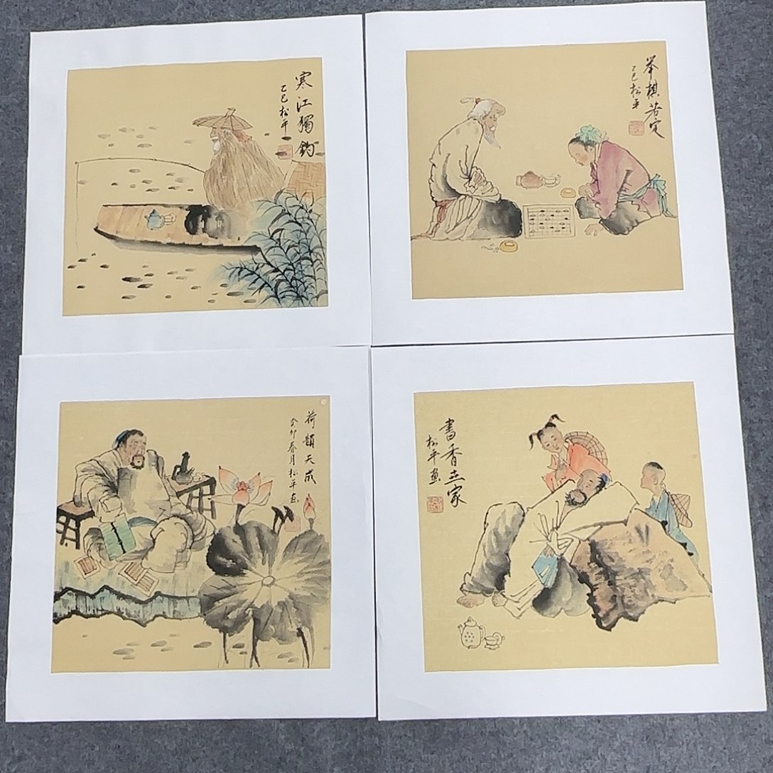 国画35*35纯手绘张松涛