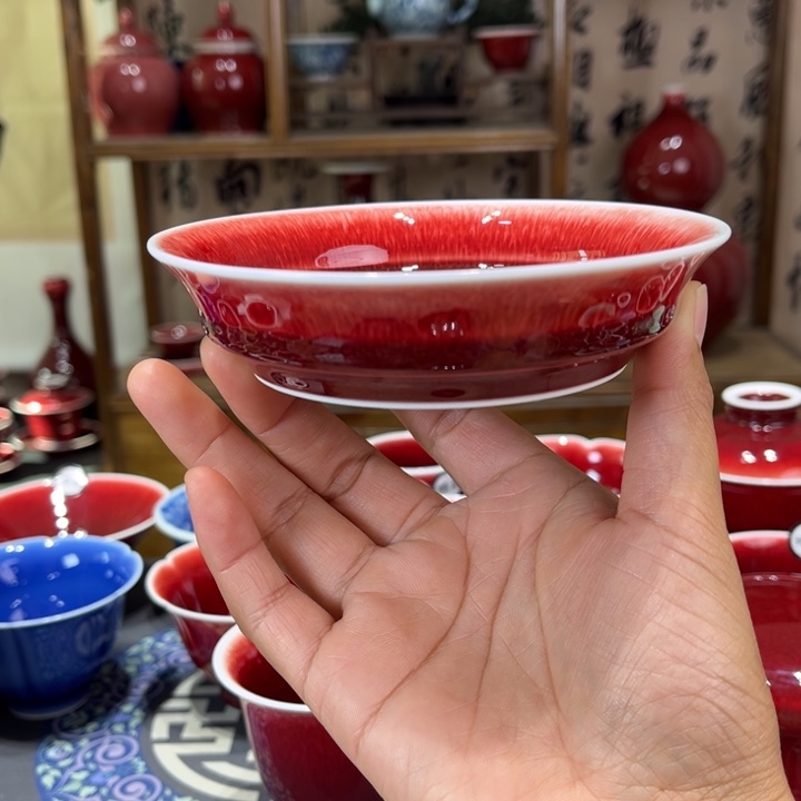 景德镇陶瓷浅行窑壶承全品