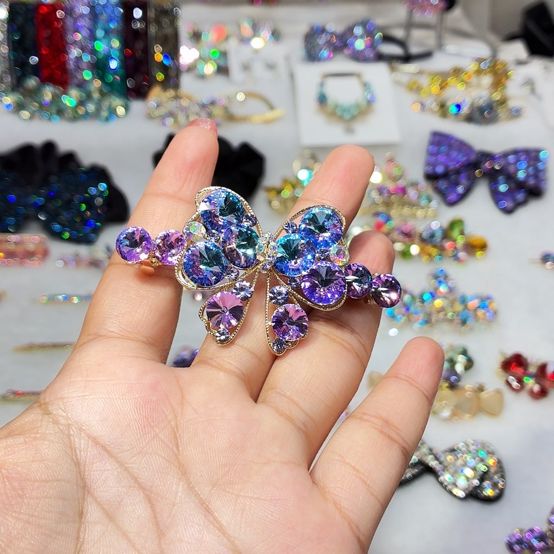 布艺铁合金发饰发夹发夹