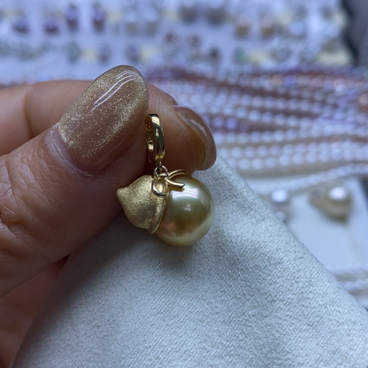 【闪购商品】海水珍珠颈饰银S925镶嵌