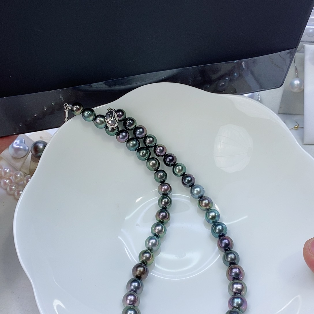 海水珍珠颈饰银S925镶嵌