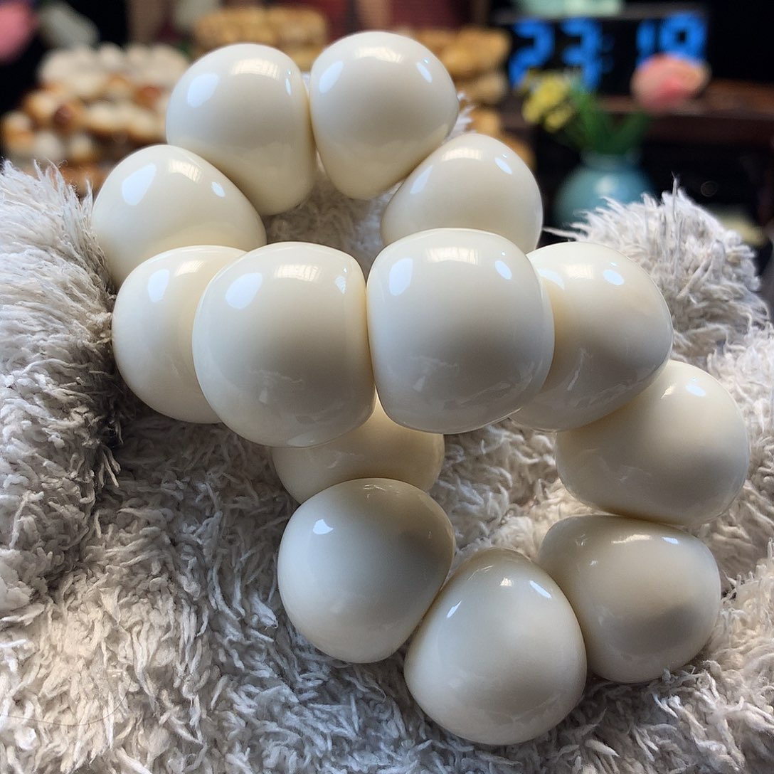 菩提根/象牙果吊坠14白大肠