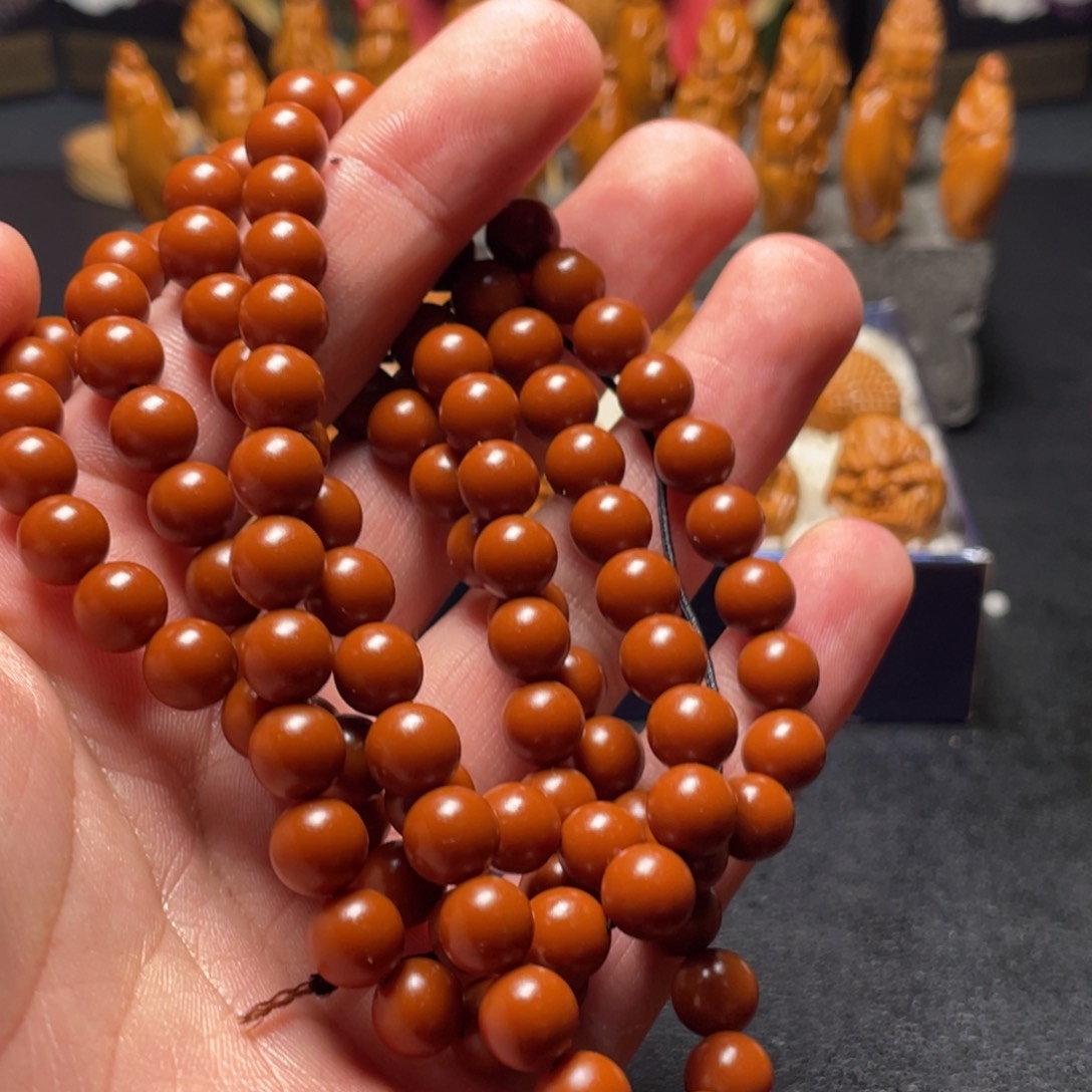 橄榄核手串/手链正圆108脖挂