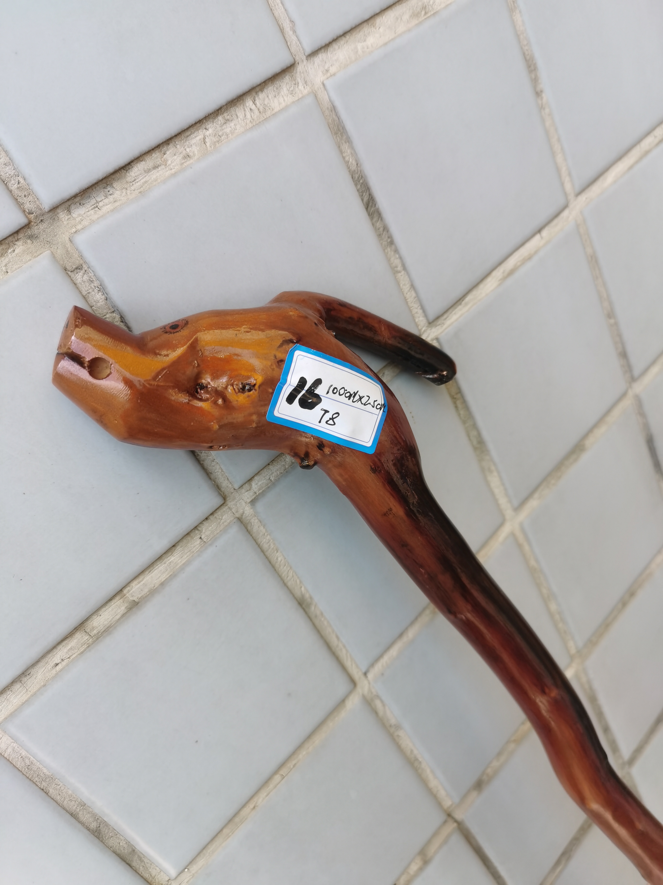 16贵州红刺刺（火棘）木纯手工拐杖男女通用独特设