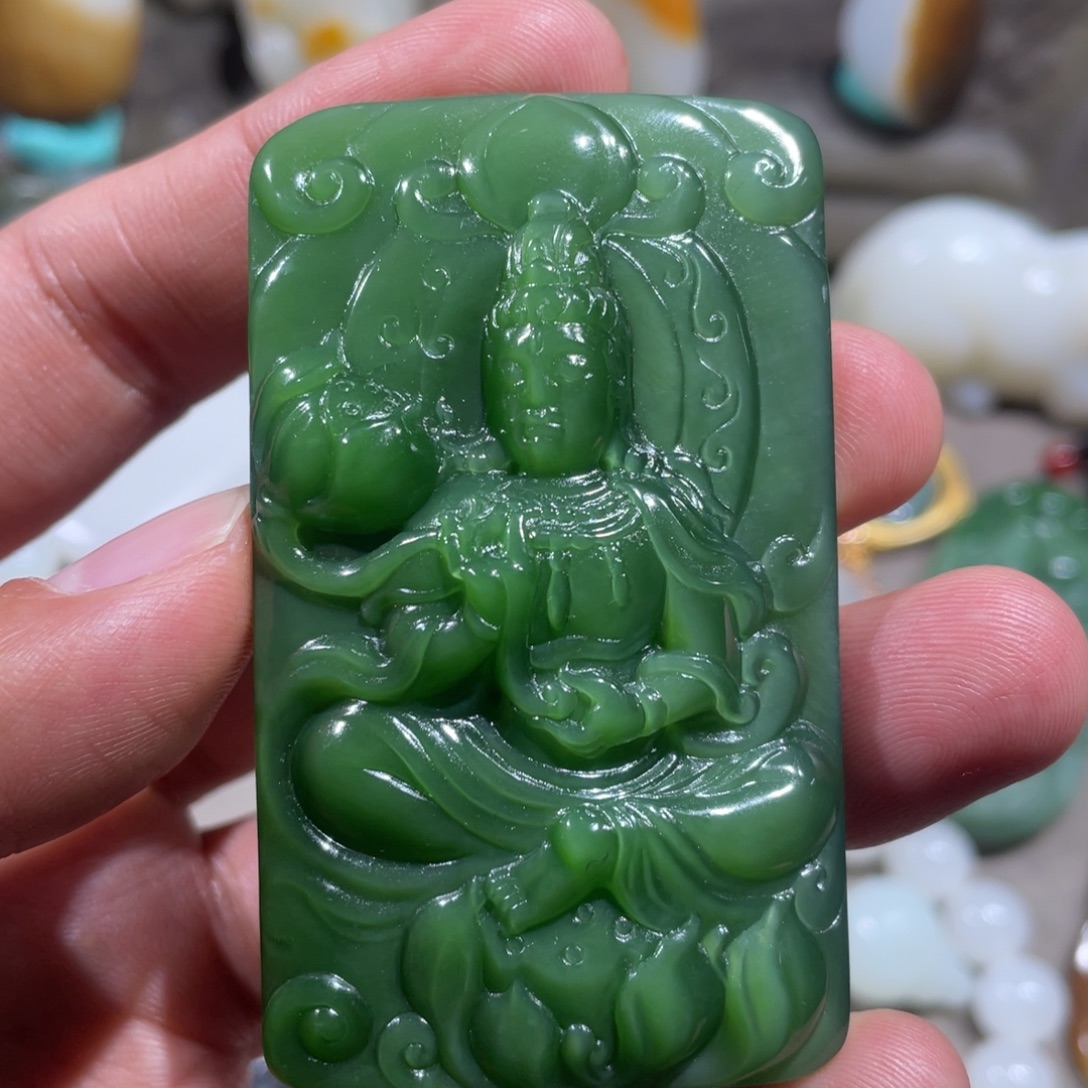 和田玉未镶嵌挂件