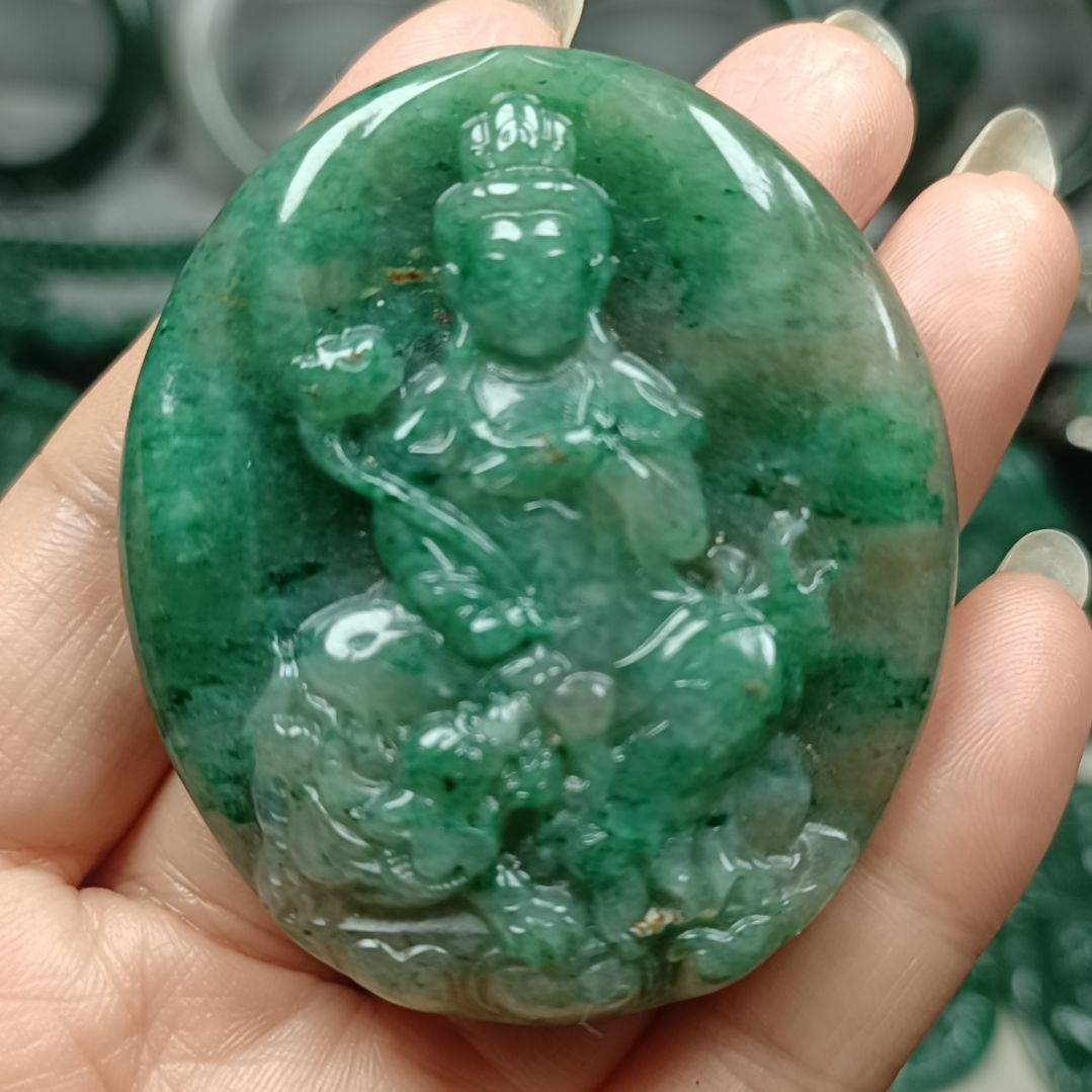 独山玉普贤菩萨未镶嵌