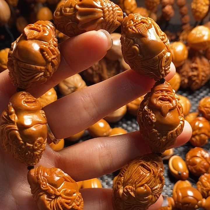 吊坠橄榄核半**缘福禄寿喜财