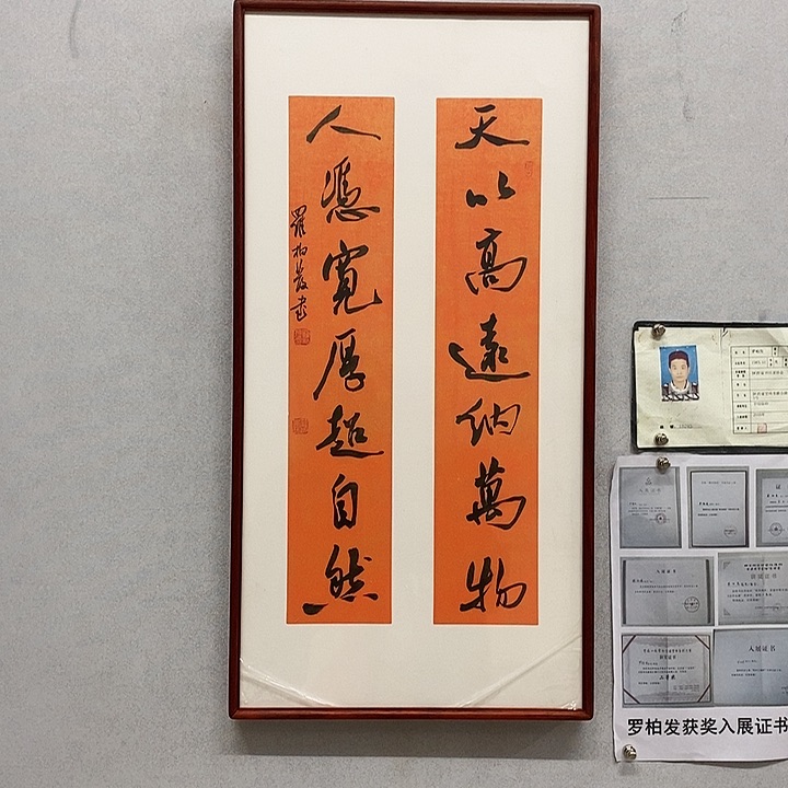 书法罗柏发书法天以高远纳万物