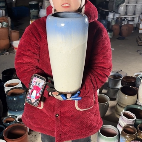 口16高38瑕疵盆子。