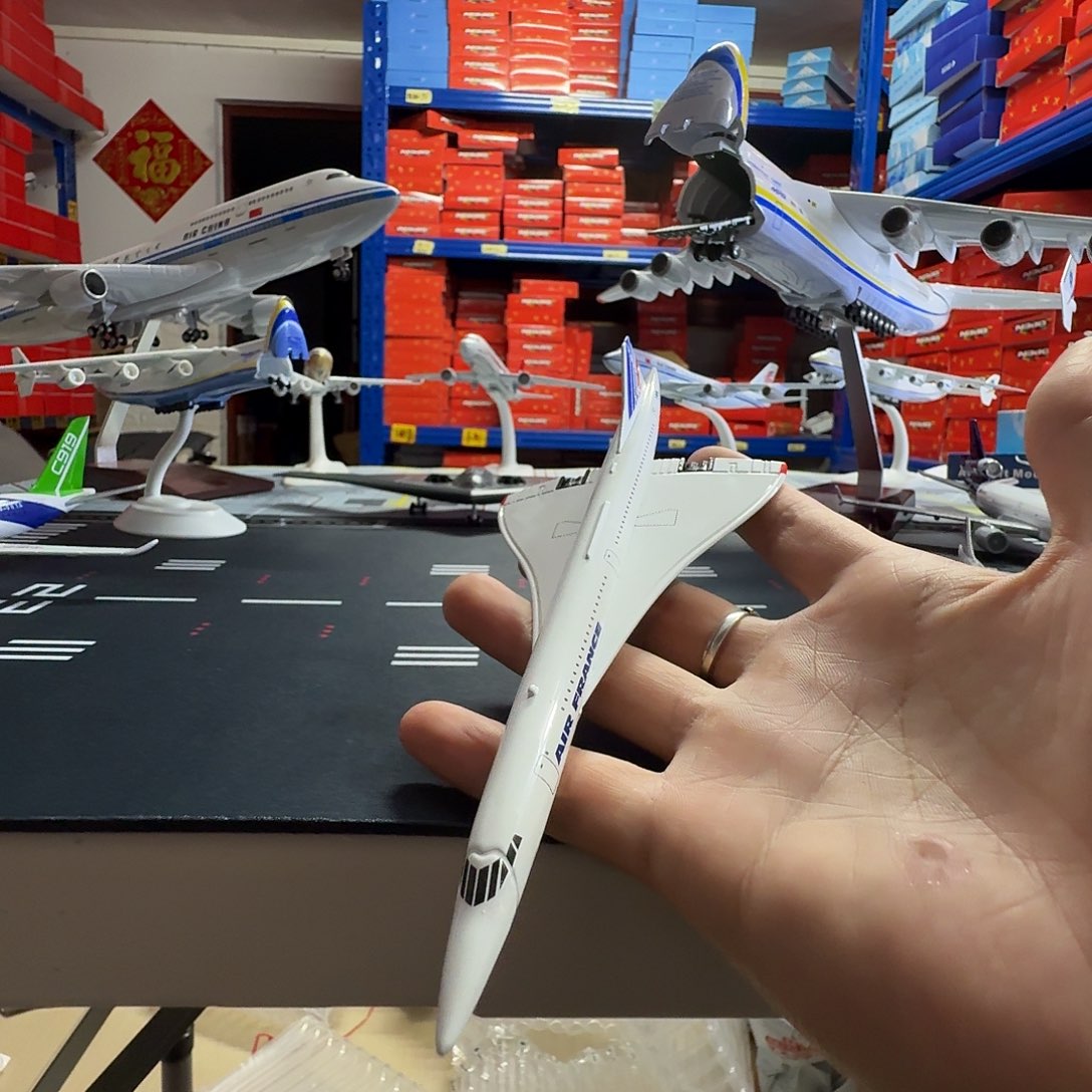 法航协和号飞机模型合金