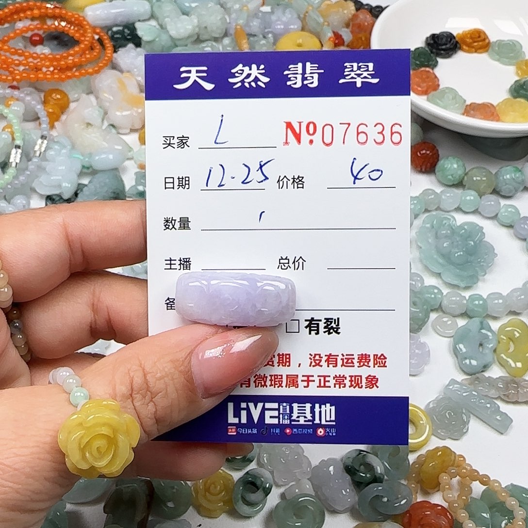 L***蓝翡翠未镶嵌颈饰555