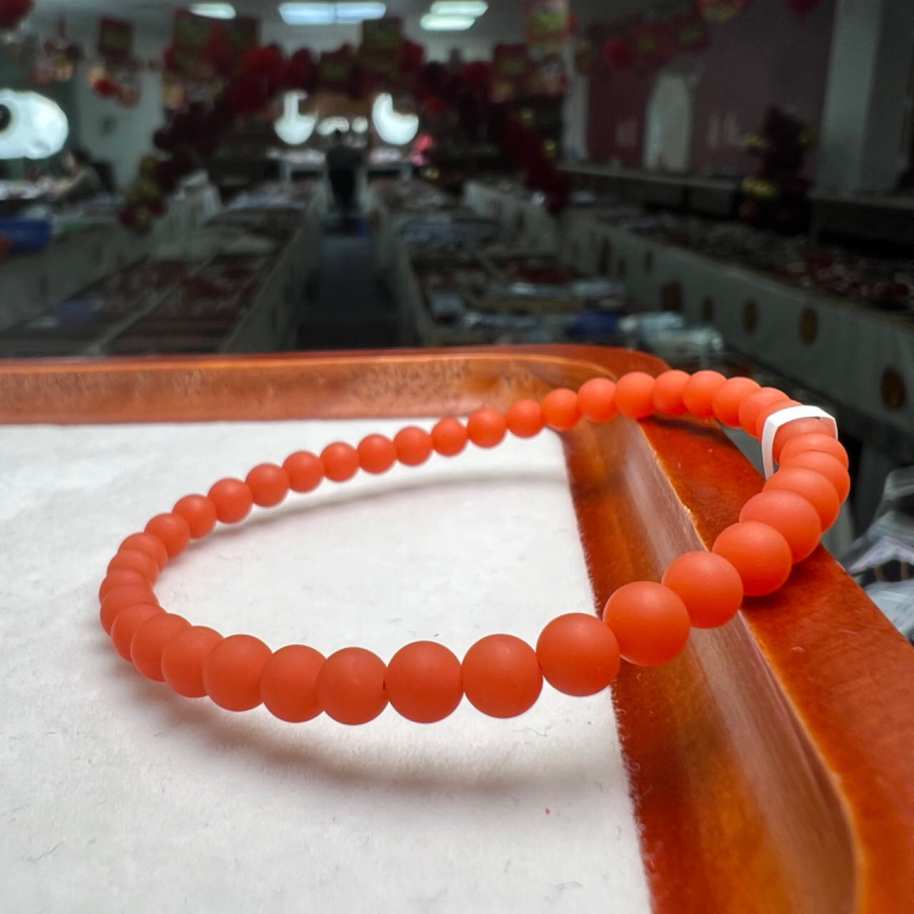 【小刘南红】保山南红杨家山哑光（活动款）圆珠单圈 4mm 多样性发一