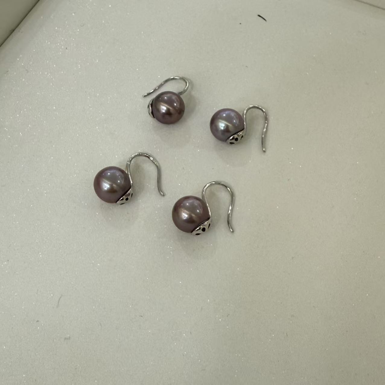 【举石精选】X1226-1227-60淡水有核珍珠耳饰（一对/多样性发）E