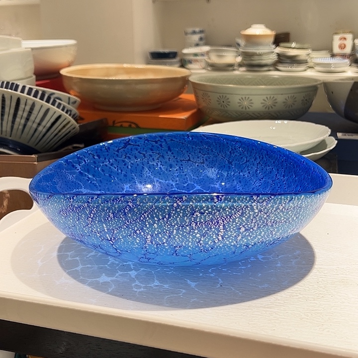 @***常瓷蓝色星空超大钵一个超美