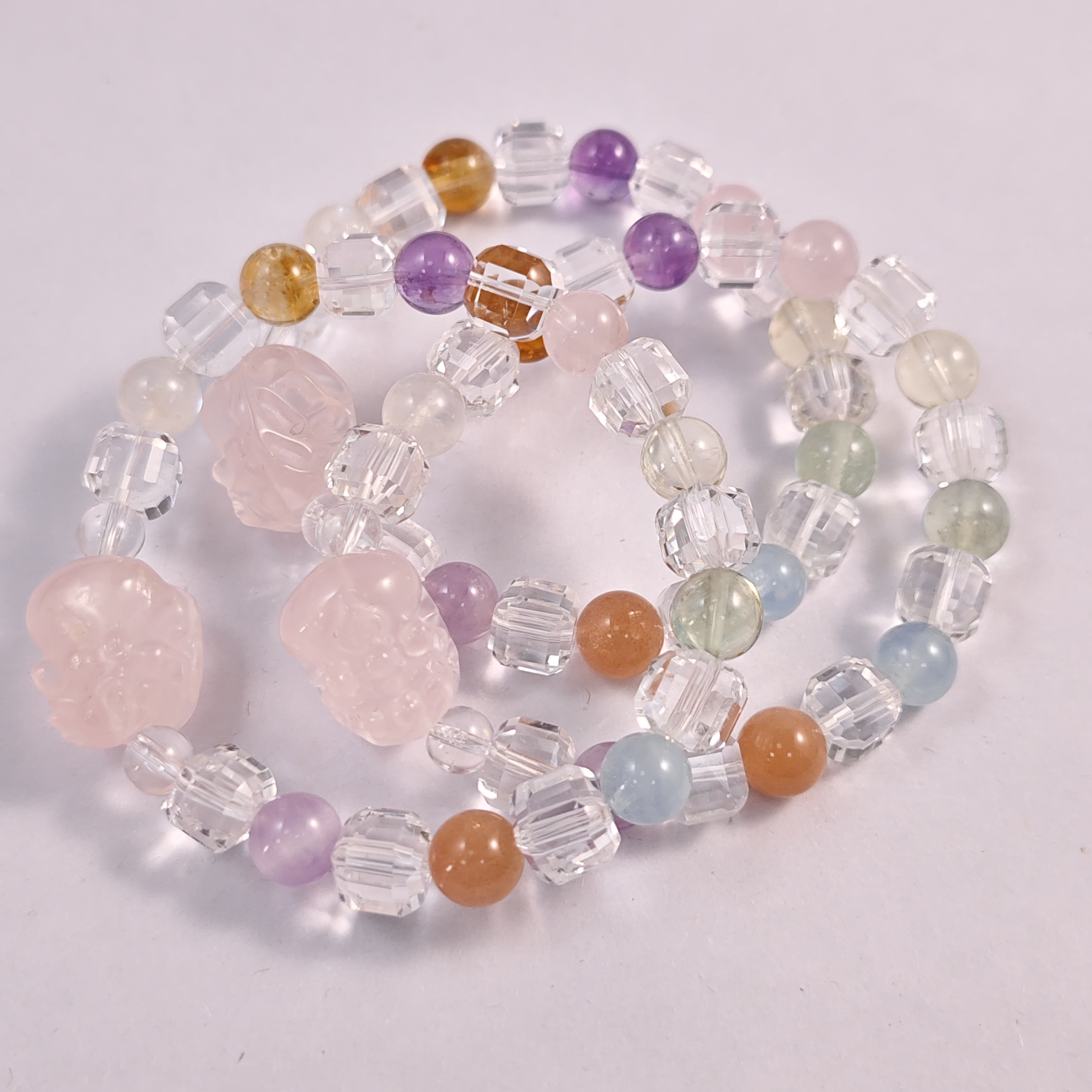 【书记甄选】原创水晶单圈手链 多样性发一件 约8mm 7154CC