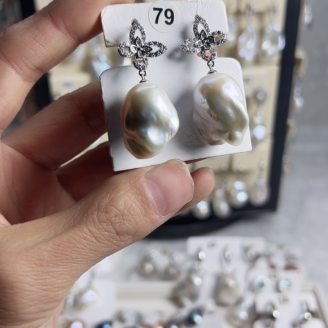 耳饰未镶嵌淡水珍珠