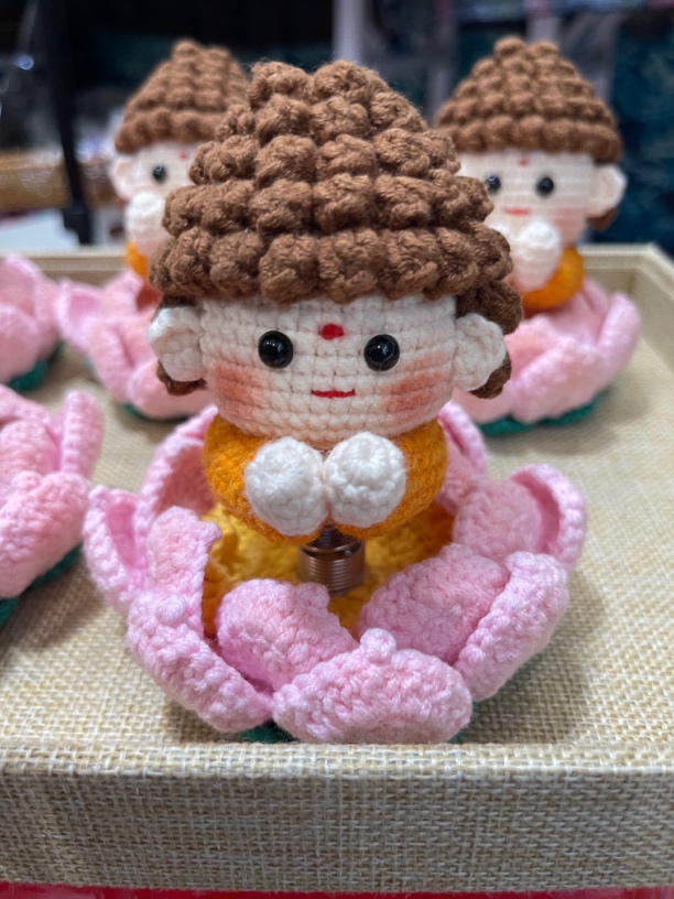 纯手工佛陀车载摇摇乐 