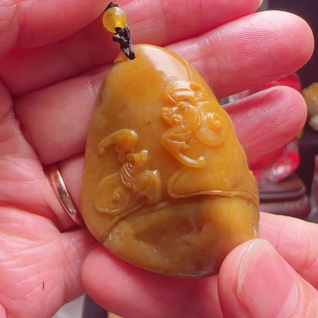 昌化石田黄石挂件