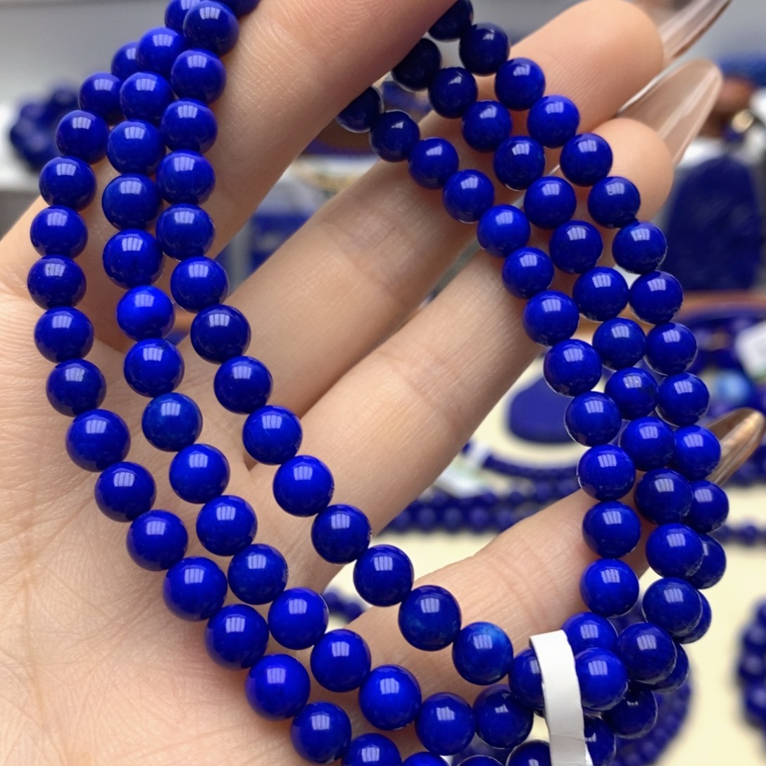 青金石未镶嵌手链5.7mm108