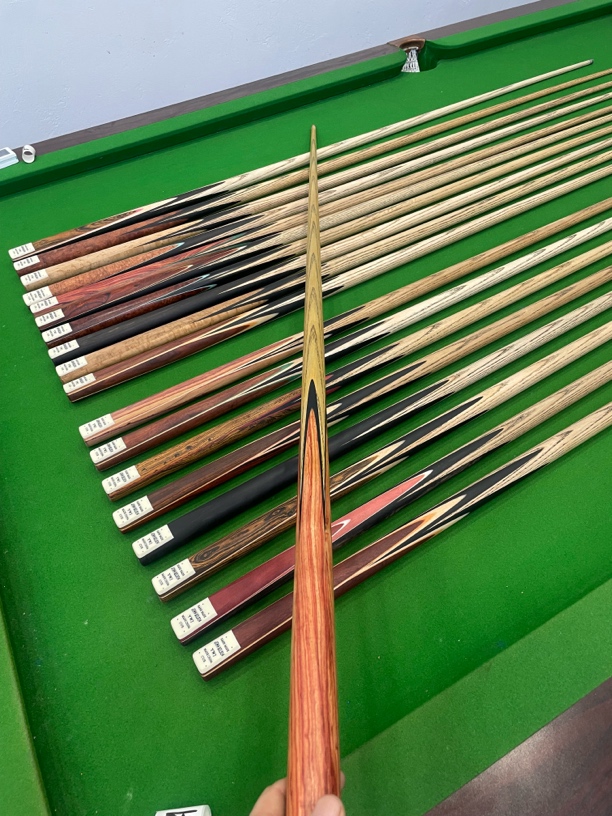 JohnWilson白蜡木通体手工杆小头台球杆